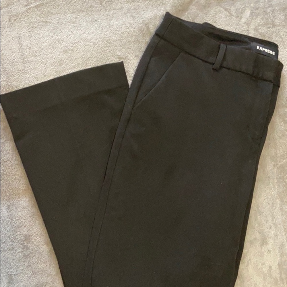 Express Barely Boot Columnist Mid Rise Dress Pants